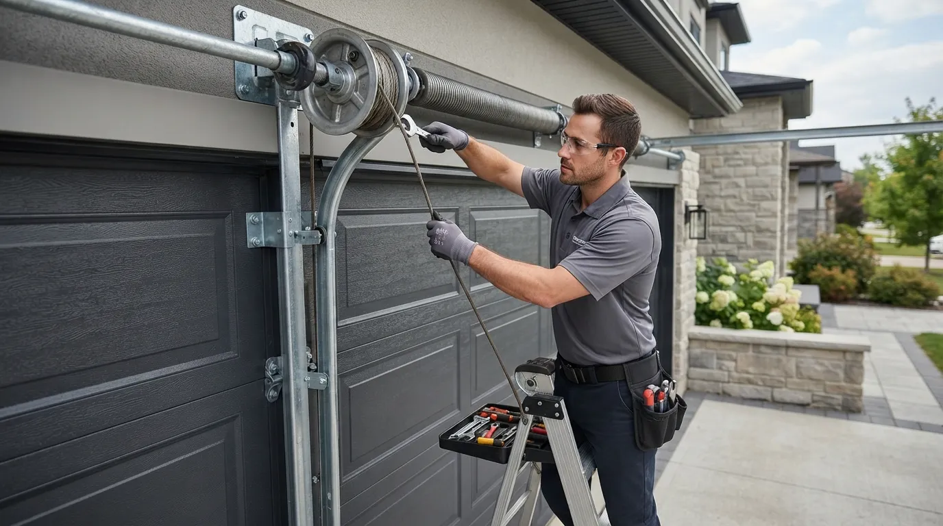 Cable Repair for Russell's 1960s and 70s Garage Doors in Ashland