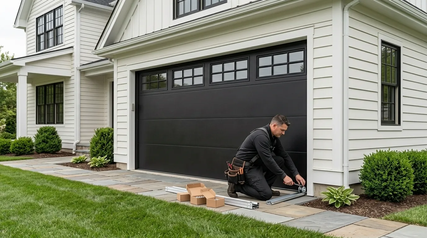 New Garage Door Installation for Grayson Homes in Ashland