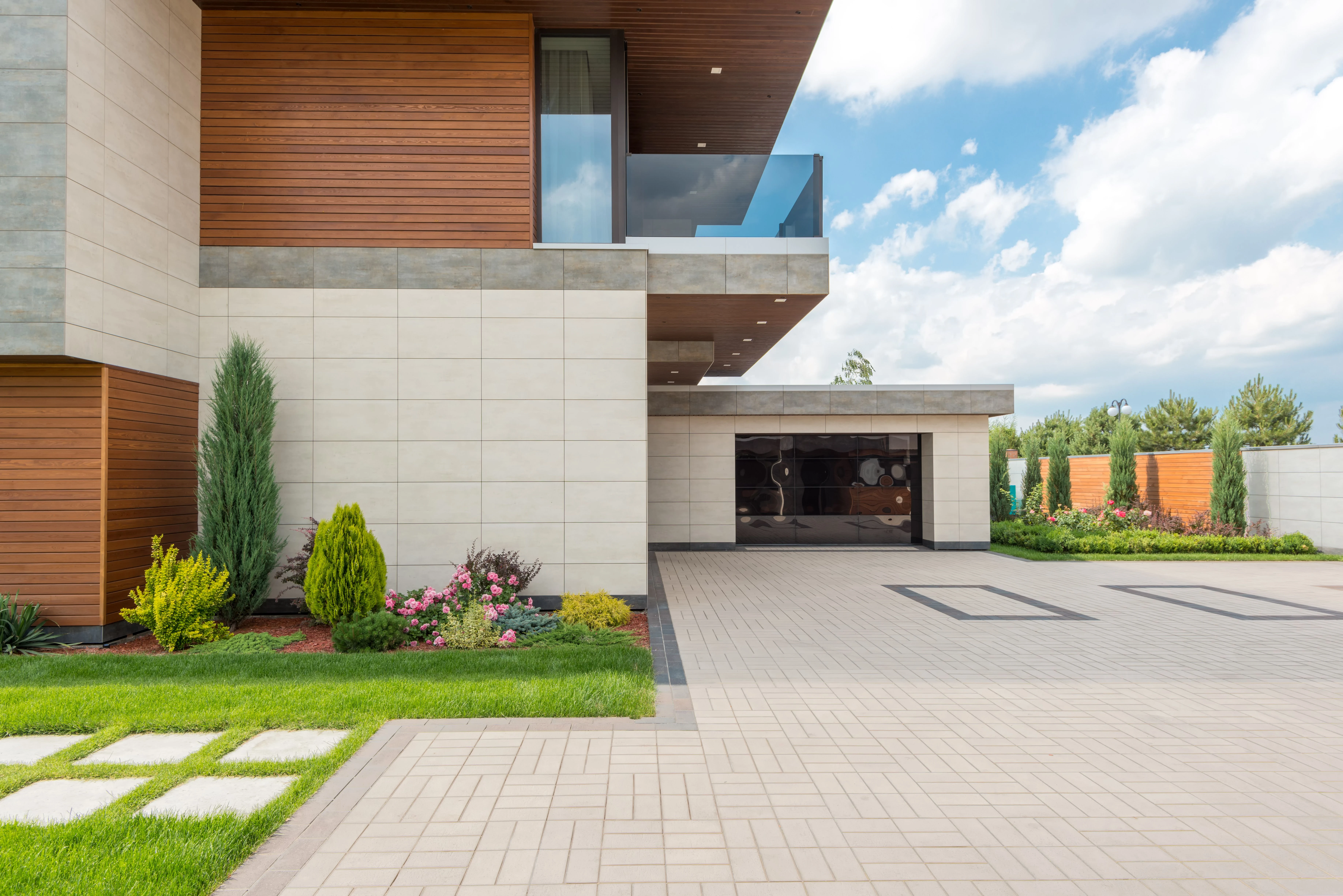 Residential garage door in Russell